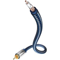 Inakustik Premium Mono Subwoofer Cable (5 m, High end, Cinch)