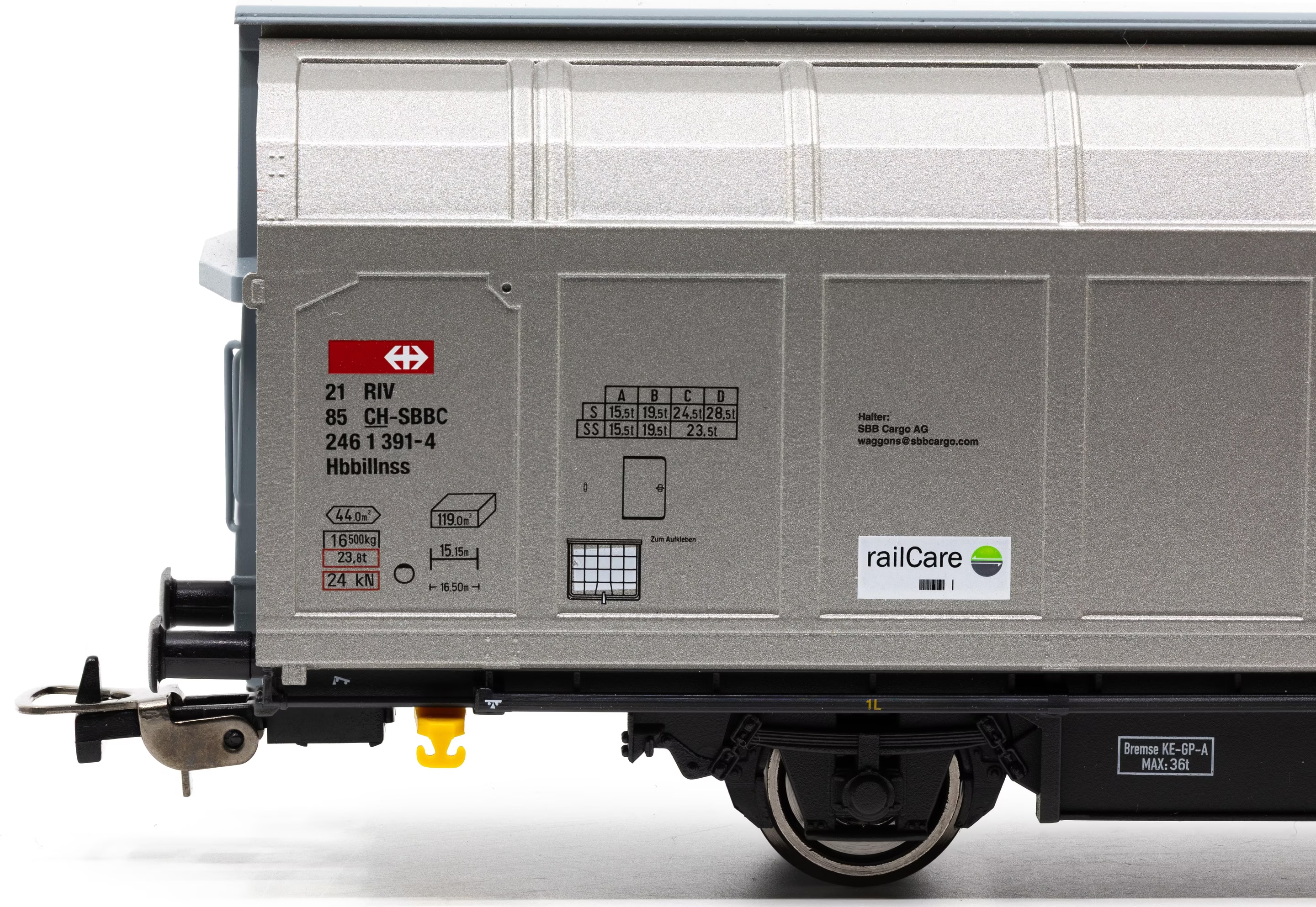 wagon de fret set Wagon-silo Tagnpps SBB Cargo 3x | echelle HO