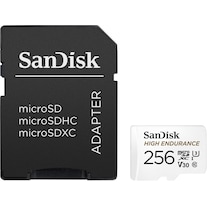 SanDisk Monitoraggio ad alta resistenza microSDXC (microSDXC, 256 GB, U3, UHS-I)