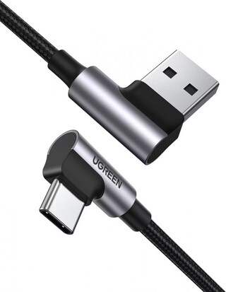 Cavo USB Type-C 5A Per Ricarica Super Veloce E Trasferimento Dati, Compatibile Huawei, Lunghezze 1/1,5/2 Metri, TPE Nero