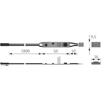 Halemeier Interruttore sensore sfioramento HALEMEIER per ChannelLine B/C/D/D2 12 / 24 V