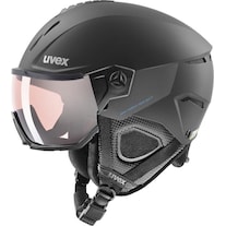 Uvex Sports casco da sci uvex Instinct Visor Pro Variomatic (taglia: 60-62 cm, 40 nero opaco) (60 - 62 cm, XL)