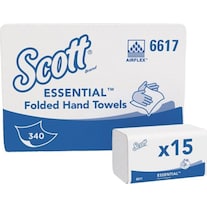 Scott Sports Asciugamani con ripiegatura interfold 1-ply bianco (1 x)