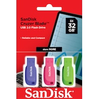 SanDisk Cruzer Blade 3-Pack (32 GB, USB-A, USB 2.0)