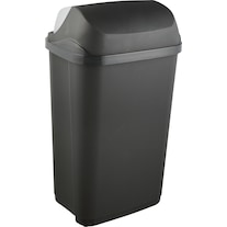 keeeper Waste bin ""rasmus"", 50 litres, graphite with roll lid, material: PP (50 l)