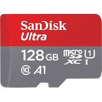 SanDisk Adattatore Ultra microSDXC /s+SD (microSD, 128 GB, U1, UHS-I)