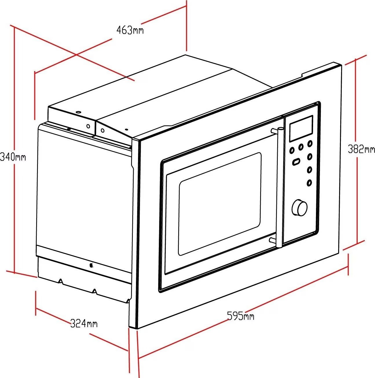 Microonde da incasso - Hotpoint MWHA 222.1 X, Da incasso, Microonde
