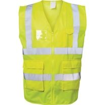 Safestyle High-visibility waistcoat ALBIN size L yellow EN ISO 20471 Kl. EN ISO 13688 (L)