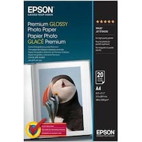 Epson A4 Premium Glossy Photo Paper (255 g/m², A4, 20 x)