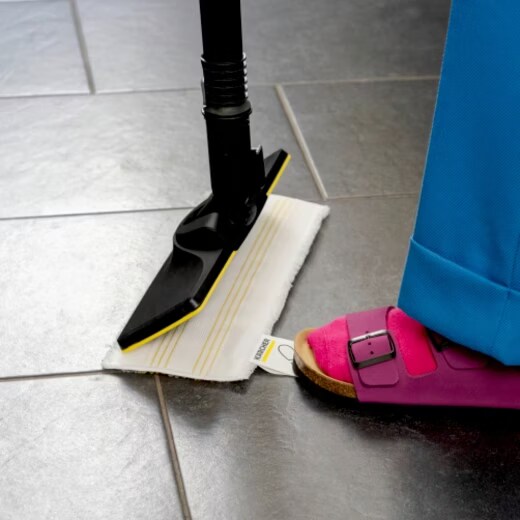 Set di ugelli da pavimento Kärcher EasyFix per pulitori a vapore - cambio del panno senza contatto con lo sporco (compatibile con tutti i pulitori a vapore Kärcher SC 1 - SC