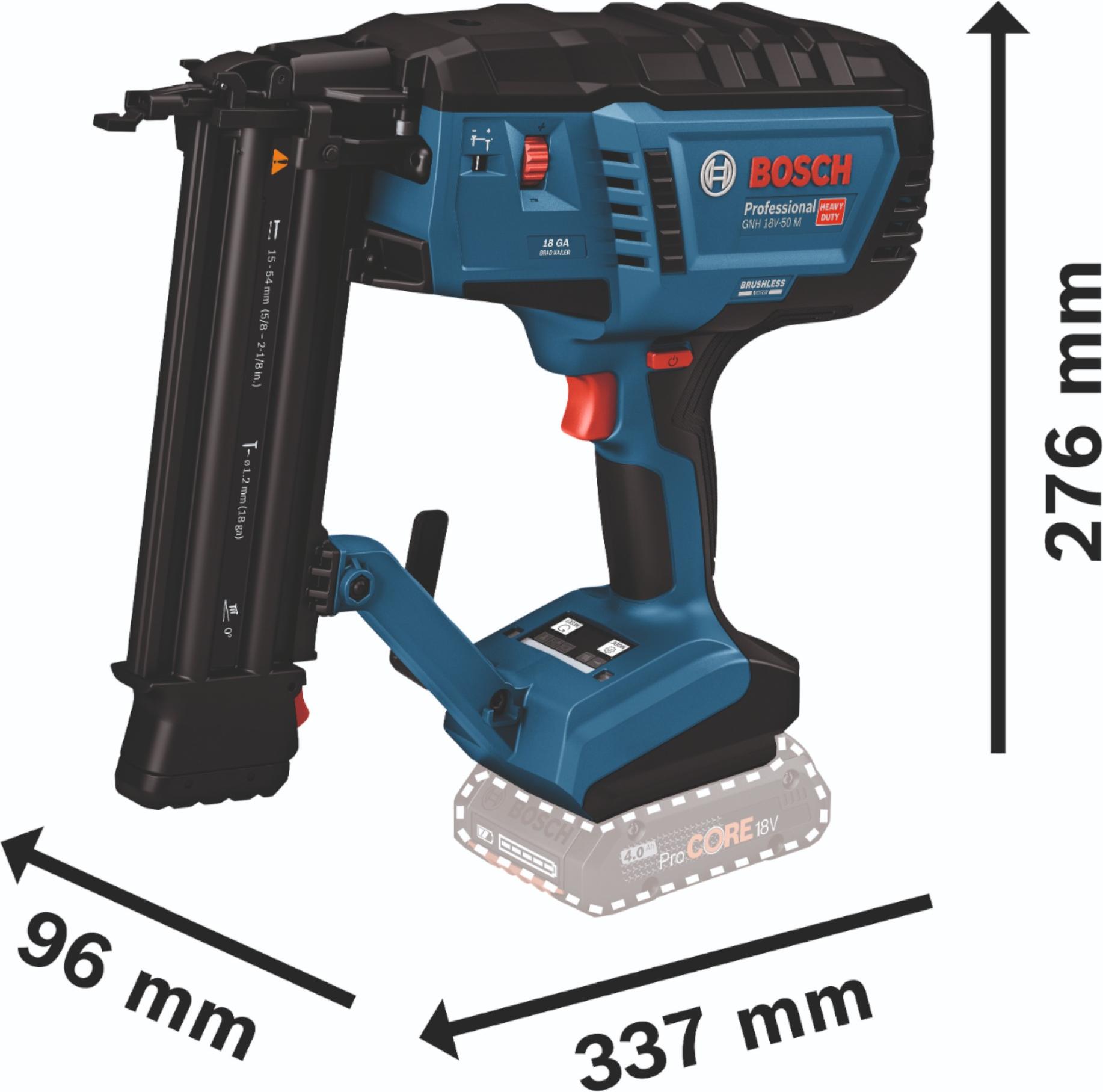 Bosch battery powered nail gun online