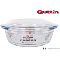 Quttin round glass pan with lid 2.2 + 0.8l quttin