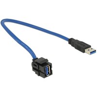 Delock Jack Keystone: USB3.0, cavo da 50 cm (0.50 m, USB 3.2)