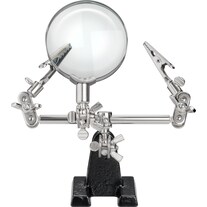 Goobay Soldering aid / third hand with magnifying glass 2.5x magnification (Third hand)