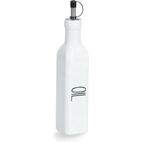 Zeller Present Bottiglia per olio "Oil", 270 ml, vetro/metallo, bianco (270 ml)