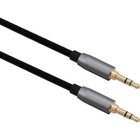 Helos Connection cable, jack 3.5mm plug/plug 3 pin, PREMIUM, 2.0m, black jack 3.5mm pc./pc. 3 P (2 m, 3.5mm jack (AUX))