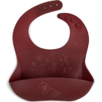 Filibabba Silicone bib with print - Baked apple (0 months)