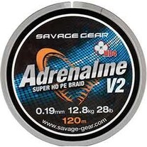 Savage Gear SG HD4 Adrenaline V2 120m 0,10mm 13lbs 6kg Grigio