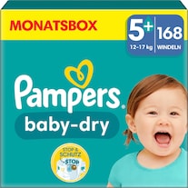 Pampers Baby-Dry (Dimensione 5, Pacco mensile, 168 Pezzo/i)