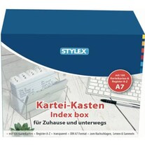 Stylex Card index box A7 transp. 49971