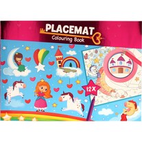 Wins Holland Placemat Colouring Book - Unicorn (42 x 30 cm)