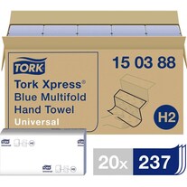 Tork sal Multifold asciugamani di carta, 2 strati (237 x)