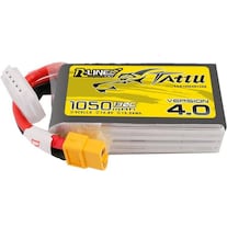 Tattu R-Line 4.0 1050mAh 14.8V 130C 4S1P XT60 Battery (14.80 V, 1050 mAh)