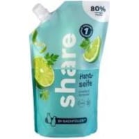 Share Flüssigseife Nachfüllbeutel Limette & Koriander 500 ml – Flüssigseife spendet ein Hygieneprodu (Ricarica, 500 ml)