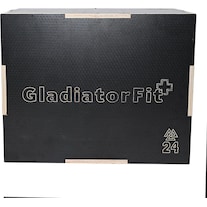 Gladiatorfit Plyobox nero in legno (Taglia unica, 25300 g)