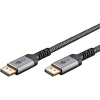 Goobay Cavo DisplayPort, DP 1.4, 1 m, Grigio Sharkskin (1 m, DisplayPort)