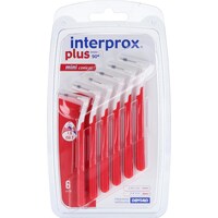 Interprox plus 90° mini conico rosso misura 2 0,9-1 mm scovolini interdentali, 6 pezzi scovolini interdentali (6 x, 1 mm)