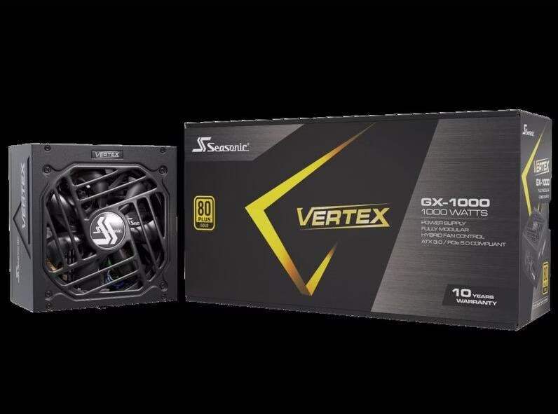 Alimentatore Seasonic Vertex GX-1000 1000W 80+ Gold – ATX, 24 Pin – Ricondizionato