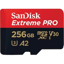 SanDisk Extreme PRO microSDXC (microSDXC, 256 GB, U3, UHS-I)