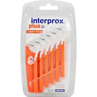 Interprox spazzolino interdentale plus super micro arancione, 6 pezzi ZBU (6 x)