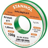 Stannol Filo per saldatura 611 2,5% Ø 1,0 (Saldatura)