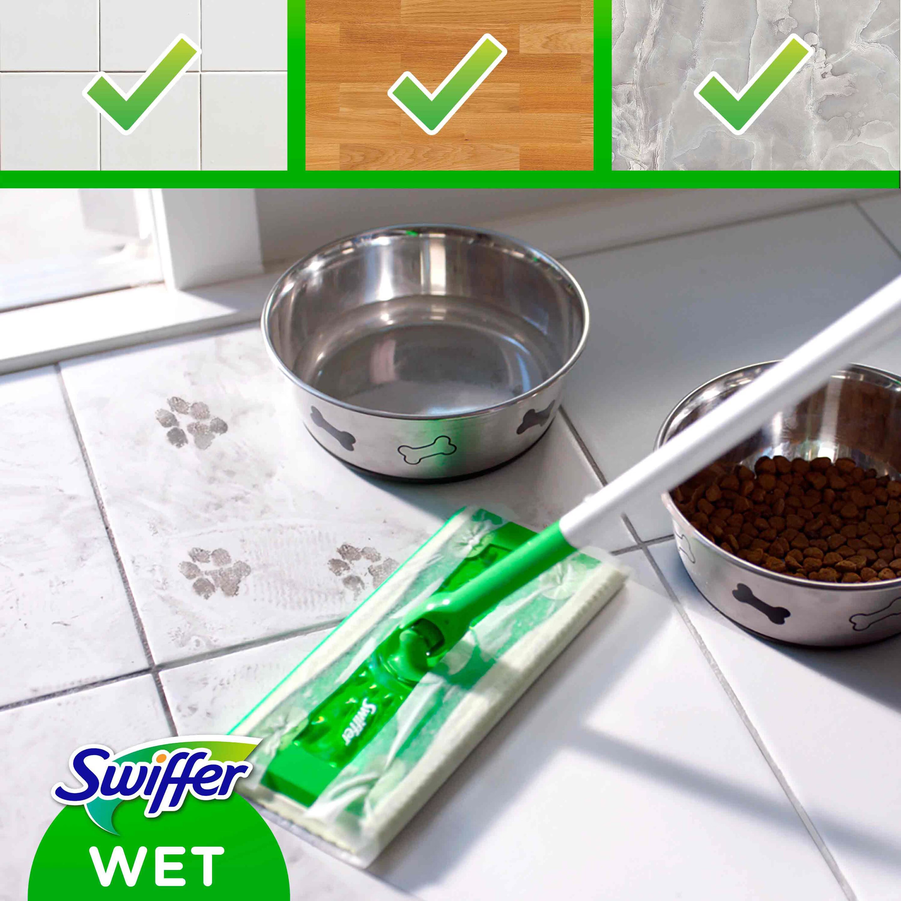 10 Pezzi Panni per Swiffer Lavapavimenti Kit,25,4x11,5cm Riutilizzabile Panni Umidi per Bastone Swiffer Sweeper Mop Pavimenti Panni per Scopa, per Tutti I Tipi Di Pavimento Pulizia
