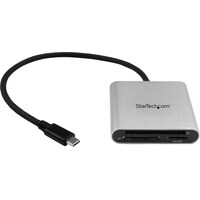 StarTech USB 3.0 Kartenleser mit USB-C - SD, MicroSD, CompactFlash Speicherkartenleser mit USB-C Kabel (USB-C)