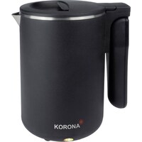 Korona Kettle cordless, Cool-Touch housing, foldable Black (0.60 l)