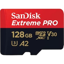 SanDisk Extreme PRO microSDXC (microSDXC, 128 GB, U3, UHS-I)