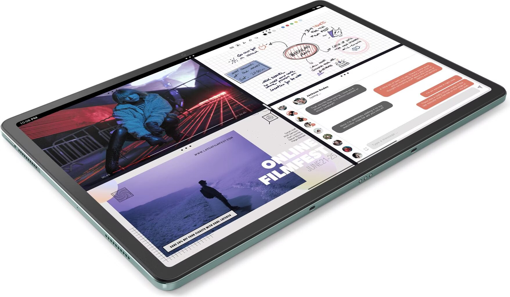 Lenovo Tab P12 with Matte Display ⑤ Tab P12 with Matte Display (8GB 128GB) (Wifi) - Sage Green +
