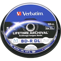 Verbatim 1x10 M-Disc BD-R BluRay 50GB 6x Speed Cakebox printable (10 x)