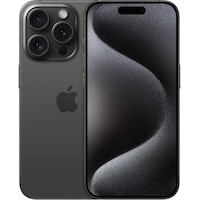 Apple iPhone 15 Pro (256 GB, Titanio nero, 6.10", SIM + eSIM, 48 Mpx, 5G)