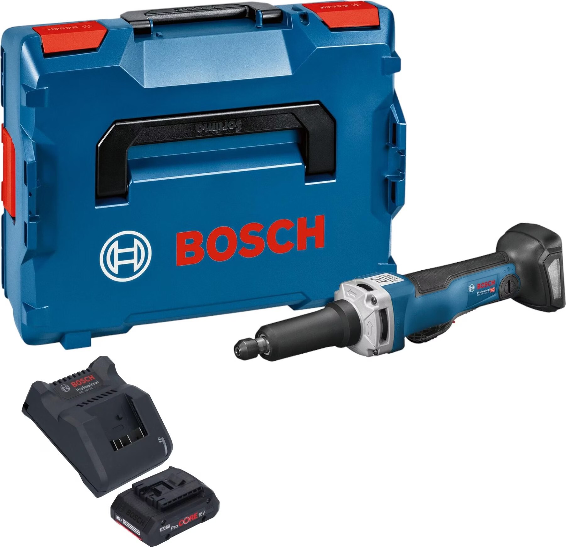 Bosch Professional GGS 18V-10 SLC Cordless Straight Grinder | Brushless, 1000W Equivalent, In L-BOXX 136