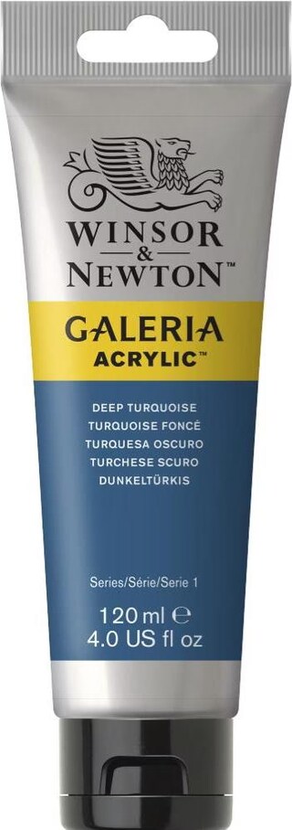 Winsor & Newton Galeria Colore Acrilico 60 Ml – Tubetto Argento Metallico – Pittura Acrilica Di Qualità Professionale