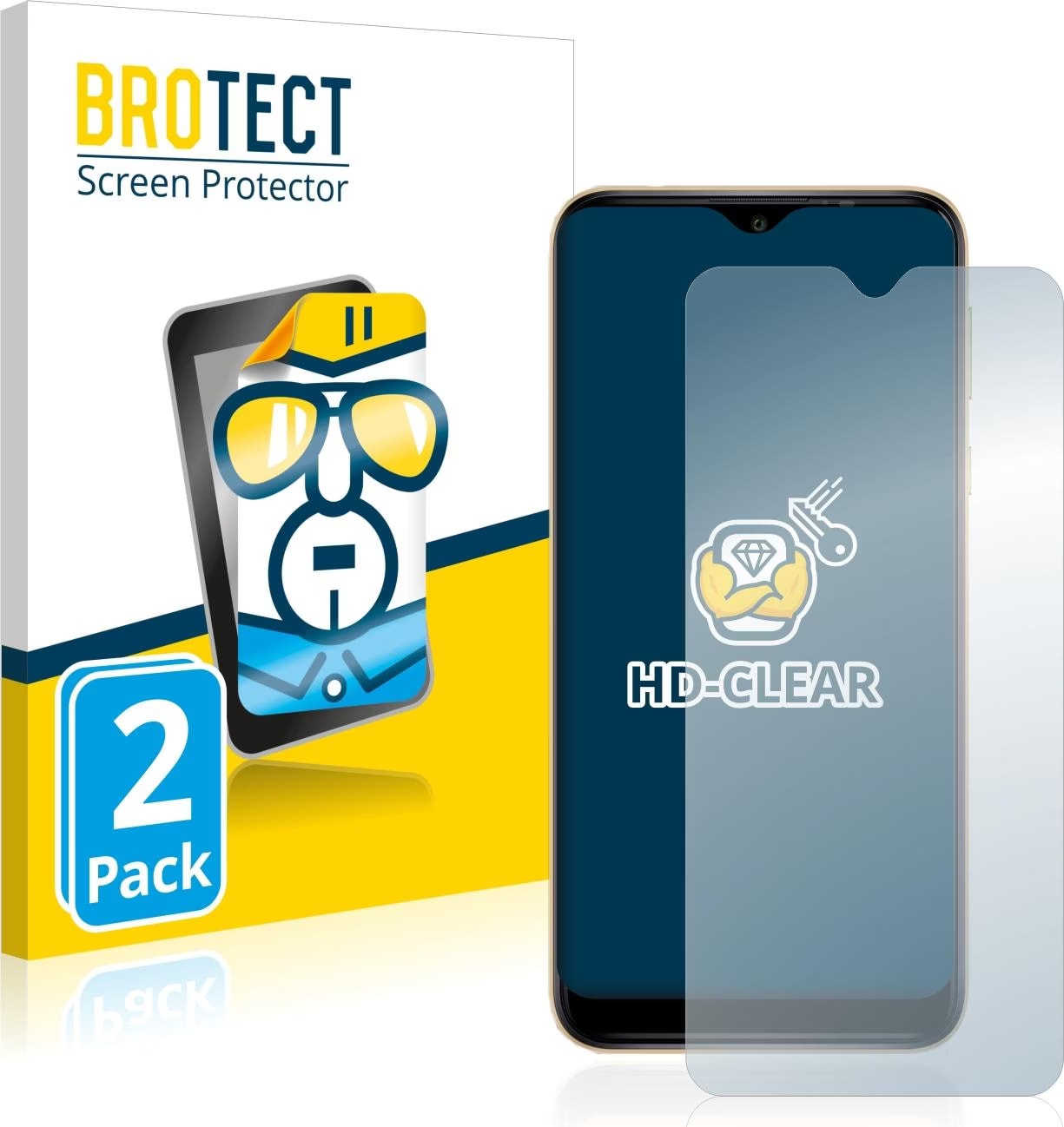 2x Pellicola per Wiko View5 Plus Protettiva Protezione opaco