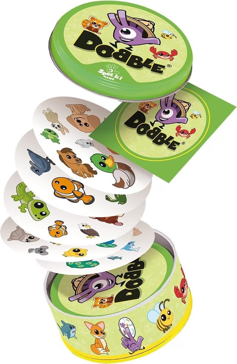 Dobble 1, 2, 3 – Gioco Da Tavolo In Francese – Osservazione E Velocità Per Bambini Dai 4 Anni – 55 Carte, 5 Varianti, 1-8 Giocatori