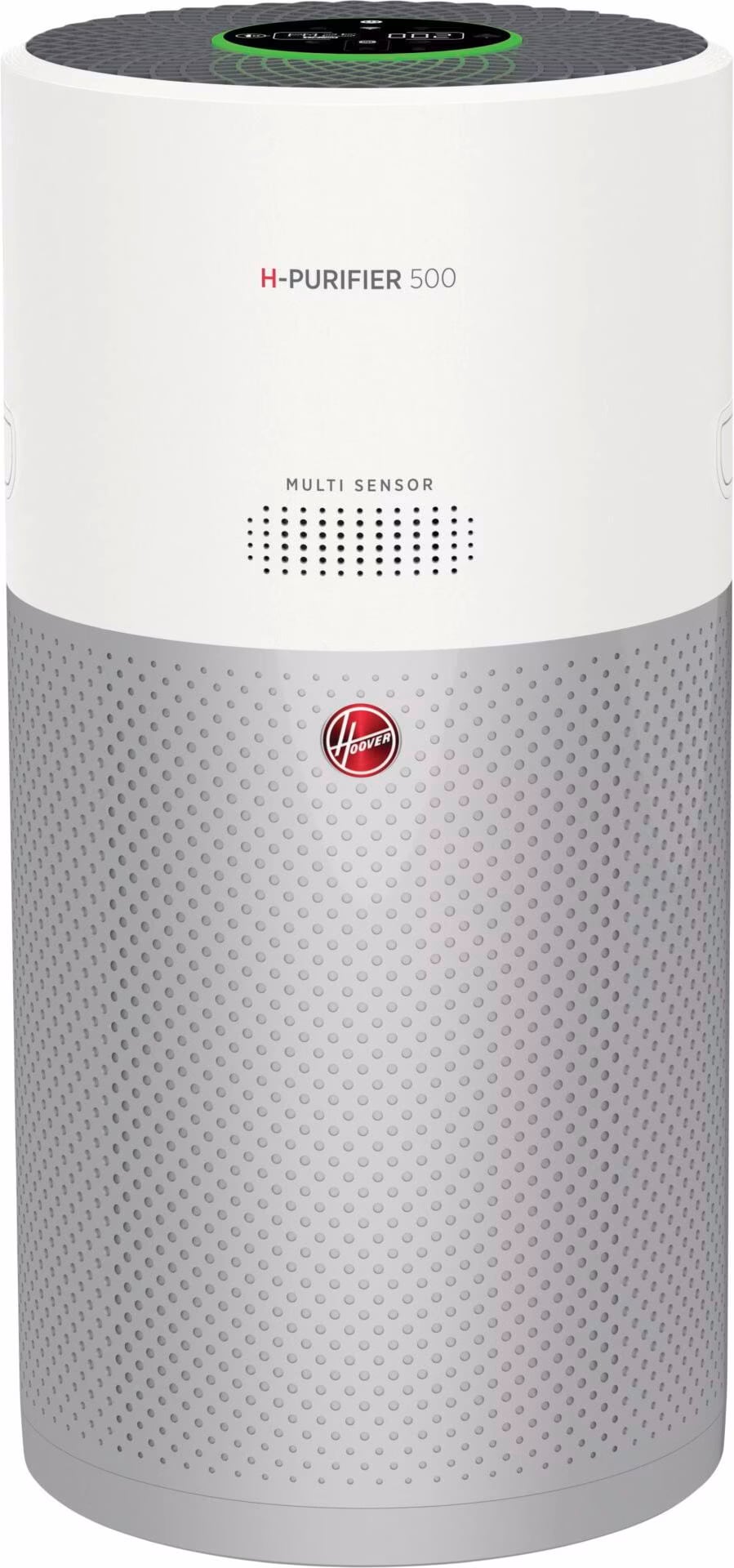 Purificatore D'Aria Hoover H-Purifier 500 - Filtro HEPA13, Smart, 110 Mq, Bianco/Argento