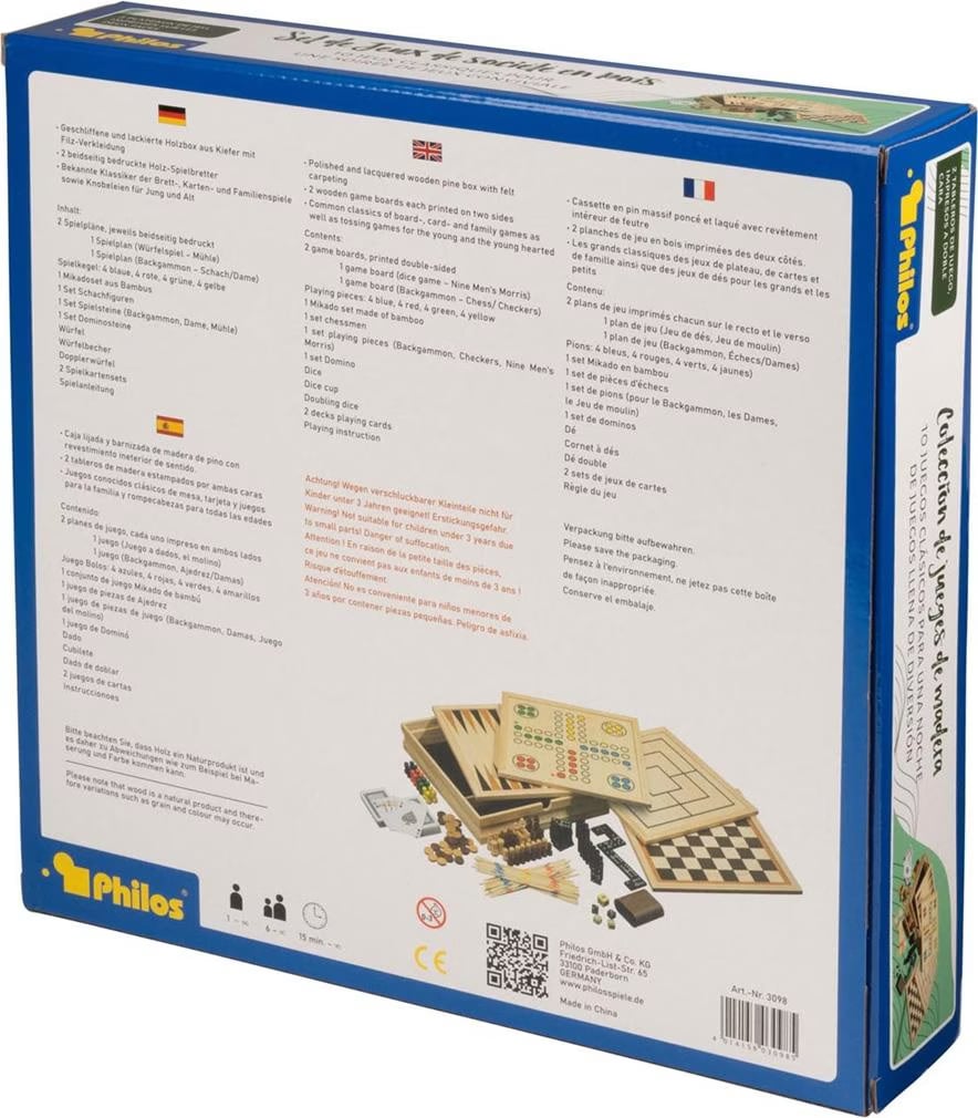 Philos 6000 Gioco In Legno Di Samena - Rompicapo Solitario, Dimensioni 100x75 Mm, Dai 6 Anni