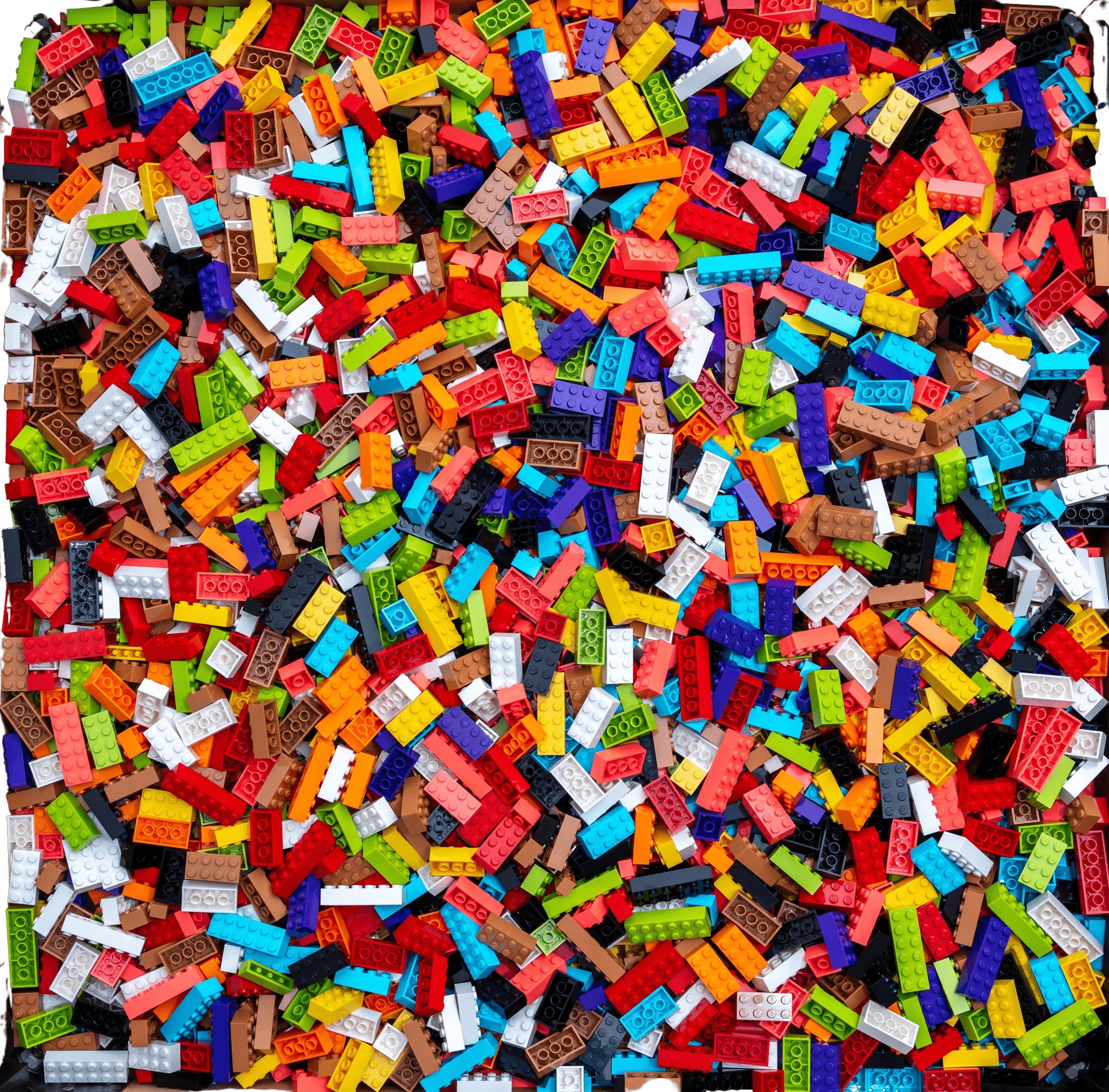 LEGO Mattoni colori misti - 8.000 gr. - circa 5000 pezzi - Miscela di mattoni colorati di base - NUOVO