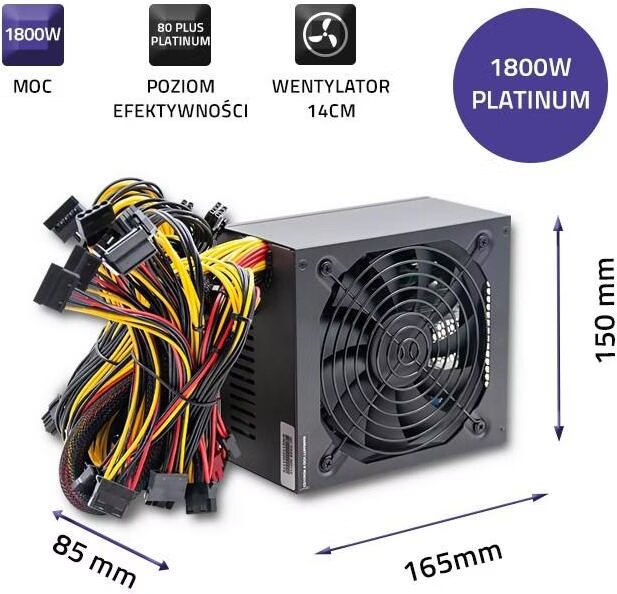 Dell Un, Hot-plug, Alimentatore, 1800 W MM HLAC (200-240Vac) Titanium - Foto 12